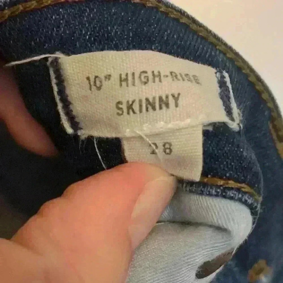 Madewell Womens 10” High-Rise Skinny Jean in Danny Wash size 28 - Picture 7 of 11